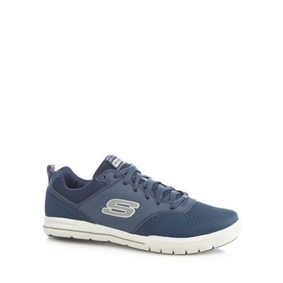 Skechers Navy 'Arcade' lace up trainers
